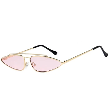 Sluneční brýle ženy 2021 Nový dvojitý kovový rám vintage sluneční brýle muži odstíny Kočičí Oko trojúhelník brýle UV400