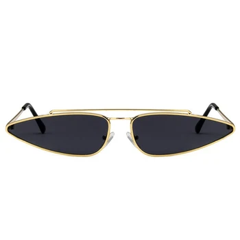 Sluneční brýle ženy 2021 Nový dvojitý kovový rám vintage sluneční brýle muži odstíny Kočičí Oko trojúhelník brýle UV400