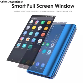 Luxusní Zrcadlo Smart View Flip Pouzdro Pro Xiaomi Redmi Poznámka 4 originální Magnetické fundas Xaiomi Červená mi Poznámka 4 Kožené Kryt Telefonu