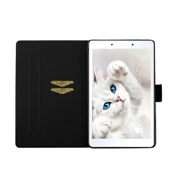 Pouzdro pro Samsung Galaxy Tab 8 2019 Případě SM-T290 T295 Květina lakovaný Kryt Funda pro Samsung Tab 8 2019 T290 Tablet