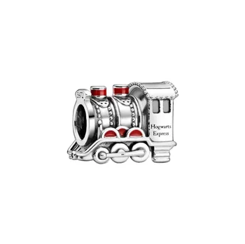Nové 2021 Hot Prodej 925 Sterling Silver Červený Smalt rychlík Přívěsek Náramek DIY Výrobu Šperků Pro Originální Pandora