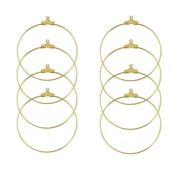 30ks 30-60mm Velké Hoop Náušnice Velký Kruh Ucha Drát Obruče Náušnice Dráty Pro Ženy Výrobu Šperků DIY Dodávky
