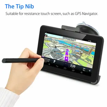 Dotyková Obrazovka Pero Stylus 2 v 1 Gumový Hrot Kapacitní & Tip Nib Rezistivní Dotykový Stylus Pero Pro IPhone IPad Tablet GPS Navigator