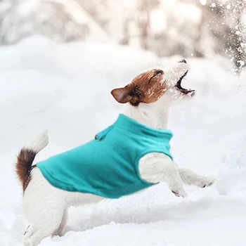 Zimní Fleece Pet Pes Oblečení Štěně Oblečení Francouzský Buldoček Kabát Mops Kostýmy Bunda Pro Malé Psy Čivava Vesta Hondenkleding