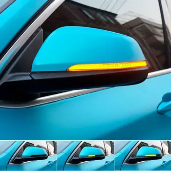 Modrá Žlutá LED Dynamický směrová Světla Pro BMW X2 X1 F48 F49 1/2 Série F45 F46 F52 Sedan Boční Křídlo Zrcadlo Ukazatel Blikač