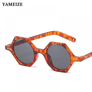 YAMEIZE Hexagon sluneční Brýle, Ženy Značky Značkové Retro Klasické Polygon Sluneční Brýle Módní Vintage Pánské Brýle Gafas De Sol UV