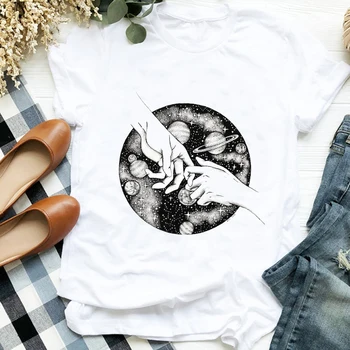 Motýl Květinový Akvarel Letní Grafické T-shirt Ženy Lady 90 Print Tee Dámské Tričko pro Ženy Košile Šaty Top