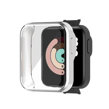 TPU Pouzdro Hodinek Obrazovky Ochranný Kryt pro -Xiaomi Mi Watch Lite Redmi Hodinky Q81E