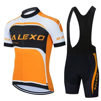 SALEXO Ciclismo Nejvyšší kvality 2021 Cyklistika Sady Závodní Oblečení, Rychlé Suché Jersey Set Krátký Rukáv sportovní oblečení team aero cut