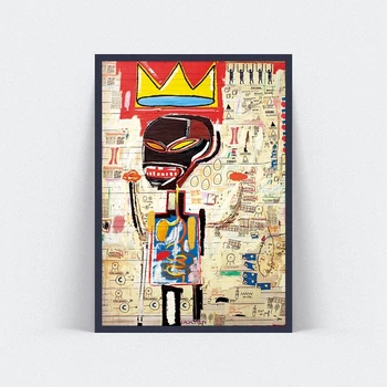 Plakát Basquiat Malíř Abstraktní Umění Koruny Malířské Plátno Umění Zdi Vytisknout Plakát, Obraz, Malba Obývací Pokoj Domácí Dekorace