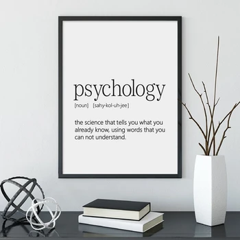 Psychologie Definice Otisky Moderní Nástěnné Obrázek Malířské Plátno Psycholog Dárek Psychologie Office Plakát Estetické Pokoj Dekor
