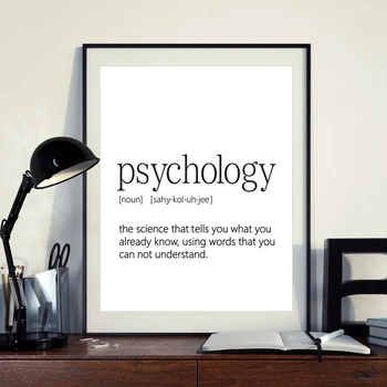 Psychologie Definice Otisky Moderní Nástěnné Obrázek Malířské Plátno Psycholog Dárek Psychologie Office Plakát Estetické Pokoj Dekor