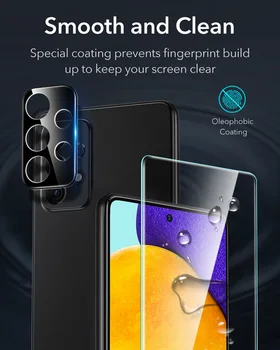ESR Bundle pro Samsung Galaxy A52 3KS Sklo Obrazovky Protecter Objektiv Fotoaparátu Film Plný Kryt Ochranný Film Sklo pro Samsung A52