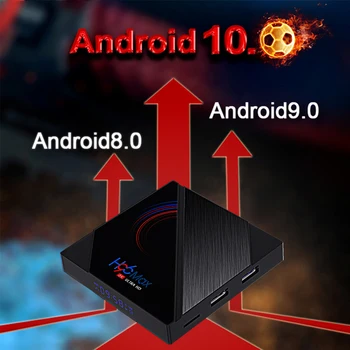 TV Box android 10 4G 64GB 6K Android TV Box 2020 H96 MAX H616 Smart TV Box LEMFO 2.4 G 5.8 G BEZDRÁTOVÉ Google Voice Set Top Box H96max