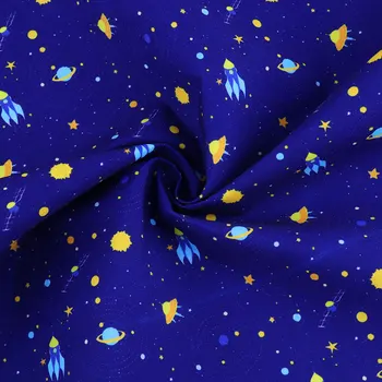 50*145cm Hvězdnou oblohu tisk Polyester bavlněná Látka Patchwor Tisknout pro Tkáně Děti, Domácí Textil pro Šití Panenky Šaty Závěs