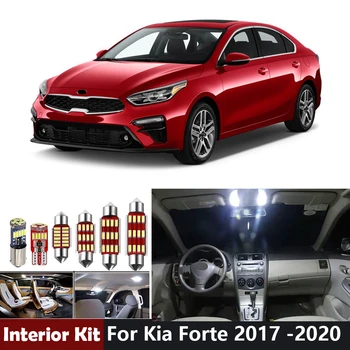 11ks Canbus Bílé Auto Led Bub Pro Kia Forte 2017 2018 2019 2020 Led Osvětlení Interiéru Balíček Kit Dome Kufru, osvětlení spz