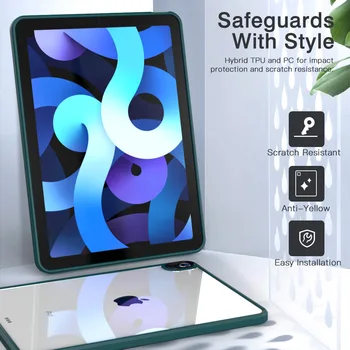 Jasný Případ Pro iPad Air 4 2020 Měkké Flexibilní Kryt Ultra Thin Air-Guard Ochranné Pouzdro Pro 2020 iPad Vzduchem4 10.9 Jasné, Měkké Funda