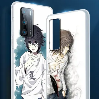 Anime Death Note kira Ryuk Telefon Případ Pro Huawei P30 Lite P Smart Z Roku 2019 2021 P40 Lite E P20 Pro P10 Silikon Matný Kryt Funda