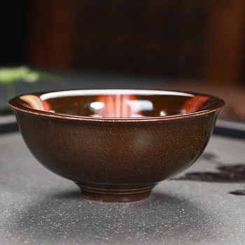 50ML keramické pece se stává jeden šálek Tianmu glazury kung fu sklenici vody, master cup, sláma cup, jeden šálek čaje misku, šálek čaje