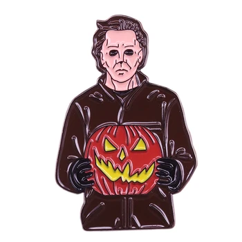 Michael Myers brož vraždy maska Jack-o-lantern odznak 70 horor pin dokonalým doplňkem na Halloween horror party