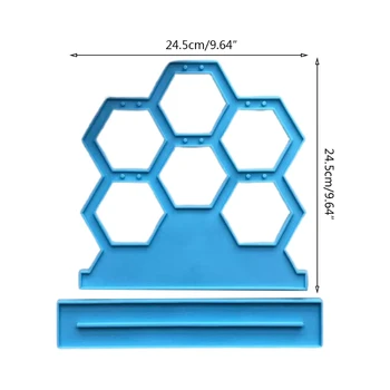 Epoxidové Pryskyřice Formy Ručně vyráběné Honeycomb Náušnice Přívěsek Silikonové Formy DIY Šperky Nástroj