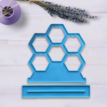 Epoxidové Pryskyřice Formy Ručně vyráběné Honeycomb Náušnice Přívěsek Silikonové Formy DIY Šperky Nástroj