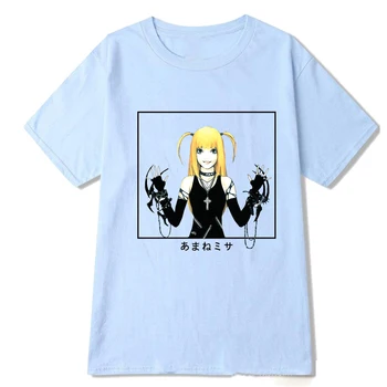 Death Note Módní Japonské Anime Misa Amane T Shirt Ženy Sasuke Funny T-košile Ležérní Streetwear Tričko