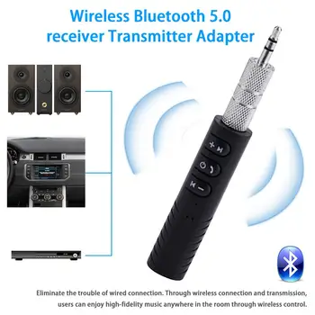 Bezdrátové Bluetooth 5.0 Přijímač Vysílač Adaptér 3,5 mm Jack Pro Car Hudební Audio Aux A2dp Sluchátka Přijímač Handsfree