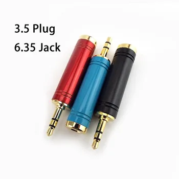 3,5 mm Samec na 6,5 mm Female Adaptér 3,5 konektor 6,35 mm Jack Stereo Reproduktor Audio Adapter converter pro Mobilní Telefon, PC