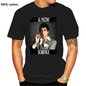 Dospělé Bílá Mafie Film zjizvená tvář Al Pacino Zarámované Fotografie Face T-Shirt Tee 2Xl 3Xl Tričko