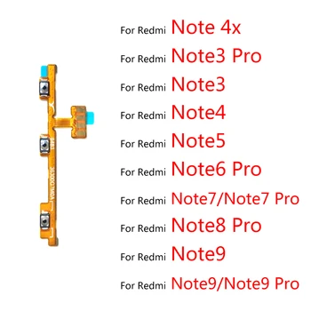 20ks/Lot, Tlačítko Hlasitosti Vypínač On-Off Tlačítko Flex Kabel Pro Redmi Note 3 4 4X 5 5A 6 7 8 8T 9 9 9 T 10 K20 K30 Pro