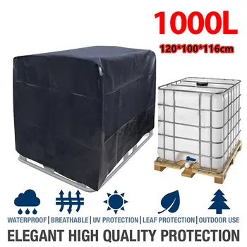 Green 1000 liters IBC container aluminum foil waterproof and dustproof cover rainwater tank Oxford cloth UV protection cover 1pc