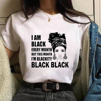 Nová Móda Ulice Styl Ženy Krátký Rukáv T-shirt Černá Dívka Tisku Dámy Modální Top Ležérní Plus Velikosti Ženy O Krk Oblečení