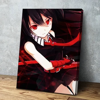Zeď Umění HD Vytisknout Japonsko Anime Plátno, Obrazy Akame ga KILL Plakát Home Decor Modulární Gril Obrázky Pro Ložnice Č. Rámec