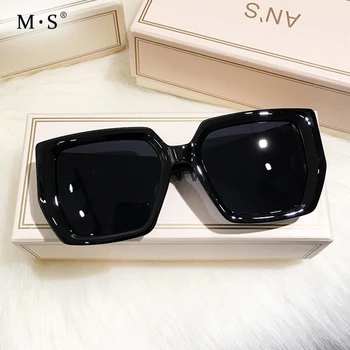 MS 2021 Nové Ženy Oversize Sungasses Vintage Muži Módní Značky Návrhář Náměstí Sluneční Brýle, UV400 gafas de sol Brýle