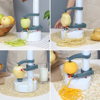 Elektrický loupač Ovoce škrabka na brambory kreativní domácí multifunkční automatické elektrické brambor, ovoce škrabka apple Bezpečnost