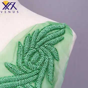 XFX VENUŠE 1 ks ručně šité perly, korálky nášivka výšivky, záplaty velké velikosti big ořezávání motiv pro ženy, Oblečení Dekor oděvu