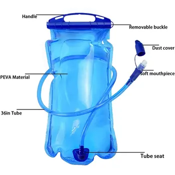 Hydrataci Měchýře 2 litry Únik Důkaz, Vodní Nádrže, Skladování Vody močového Měchýře Taška, BPA Free Hydrataci Pack Náhradní