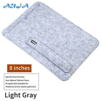 AUJA Nové Ultra-slim Vlněné Plsti Tablet Sleeve Bag Pro Ipad Air 2 3 Pouzdro Pro 9.7 10.5 2017 2018 Kryt Pro Huawei, Samsung, Lenovo Tab