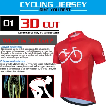 NOVÉ Cyklistické Jersey Sada 2021 Červené RCC Letní Prodyšný Krátký rukáv MTB Cyklistické Oblečení Ropa Ciclismo Sportovní oblečení Cyklistické Jersey