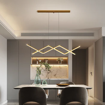 Moderní golden černý přívěsek světla Pro Luxusní restaurace, baru, kuchyně, osvětlení Nordic kreativní hanglamp minimalistické designové lampy