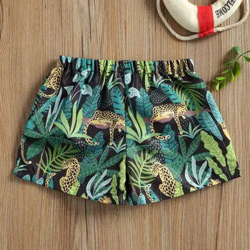 Chlapec Plavky Cartoon Zvířat Tištěné Krátké Kalhoty Dovolené Styl Tisku Elastické Šortky Beach Šortky Kalhoty 2021