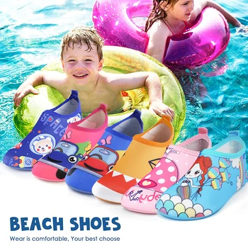 Děti, Pláž, Vodní Sporty Tenisky dětské Plavání Ponožky Boys Baby Plavání Boty Vysuší Rychle Aqua Boty pro Dívky Pantofle Naboso