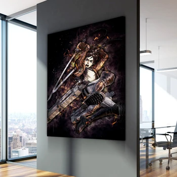 Útok na Titan 1 Plakátů Japonské Anime Bílý Křídový Papír Tiskne Jasný Obraz Obývací pokoj, Ložnice Bar Domácí Umění Značky