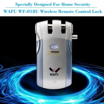 Wafu 019 Bezdrátové wi-fi Smart Lock Dálkové Ovládání BT Elektronické Bezklíčové Neviditelné Dveře Zámek 433MHz Telefon APP Ovládání slot pro zamek