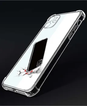 Transparentní Telefon Pouzdro Pro iPhone 12 Mini 11 Pro Xs Max X Xr Coque Jasné, Měkké TPU Zadní Kryt Pro iPhone 12Pro Max Fundas Shell