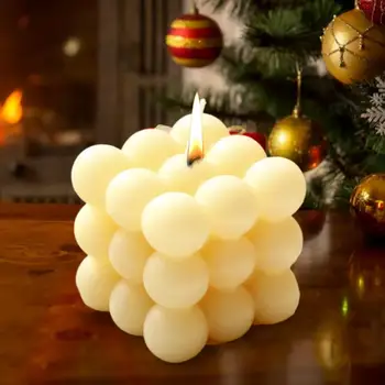 2 Palcový Bublina Cube 3d svíčka formy Sójové Vosk Svíčky Formy Aromaterapie Sádry Svíčky diy Silikonové Formy Ručně vyráběné Dárky k Narozeninám