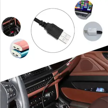 Červené USB Auto Atmosféru Světla, Auto Dekorace Interiéru Star Stropní Projekce Světlo Auto Světlo, Bling Auto Přívěsek Příslušenstv