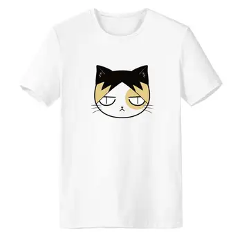 Anime Haikyuu cosplay Kenma Kozume Cosplay T-shirt Print Cat Tee Top muži ženy podzim šaty letní tshort Vánoční dárek