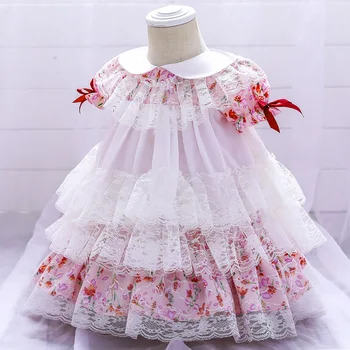 KEAIYOUHUO Holky Oblečení 2021 Nový Dort Šaty Děti Princezna Šaty Batole Dívka, Jeden-Rok-Staré Šaty Velikonoční Kostým Vestidos